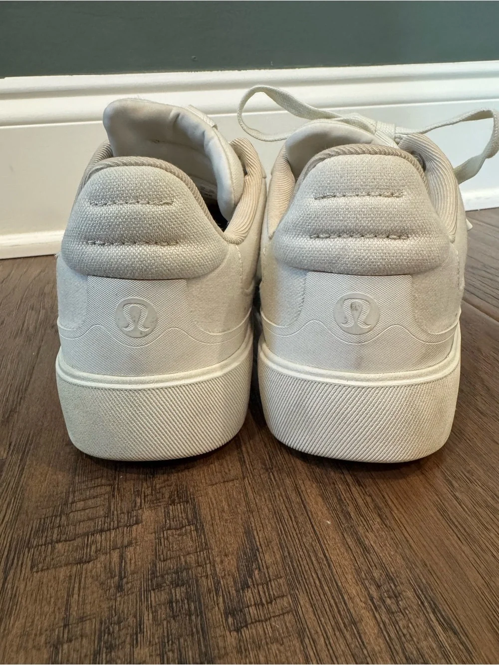 lululemon athletica Off-White Canvas Athletic Sneakers